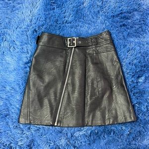 TopShop Mini Faux Leather Skirt